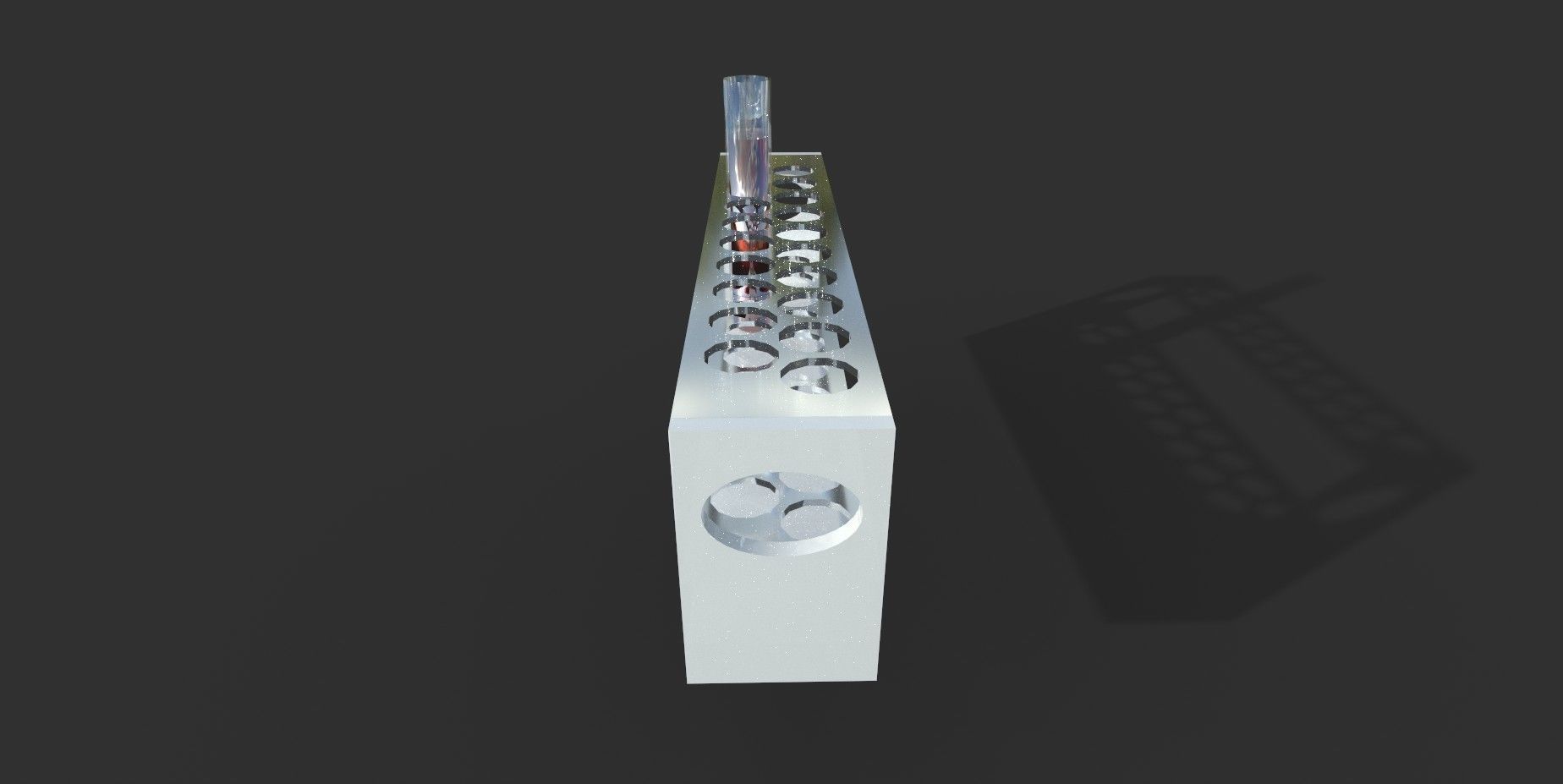 TestTube test tube with liquid in it Low-poly 3D model_4