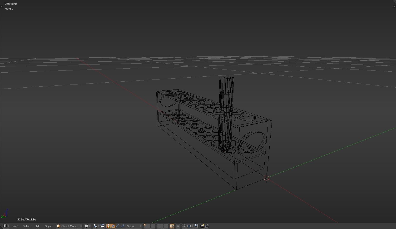 TestTube test tube with liquid in it Low-poly 3D model_16