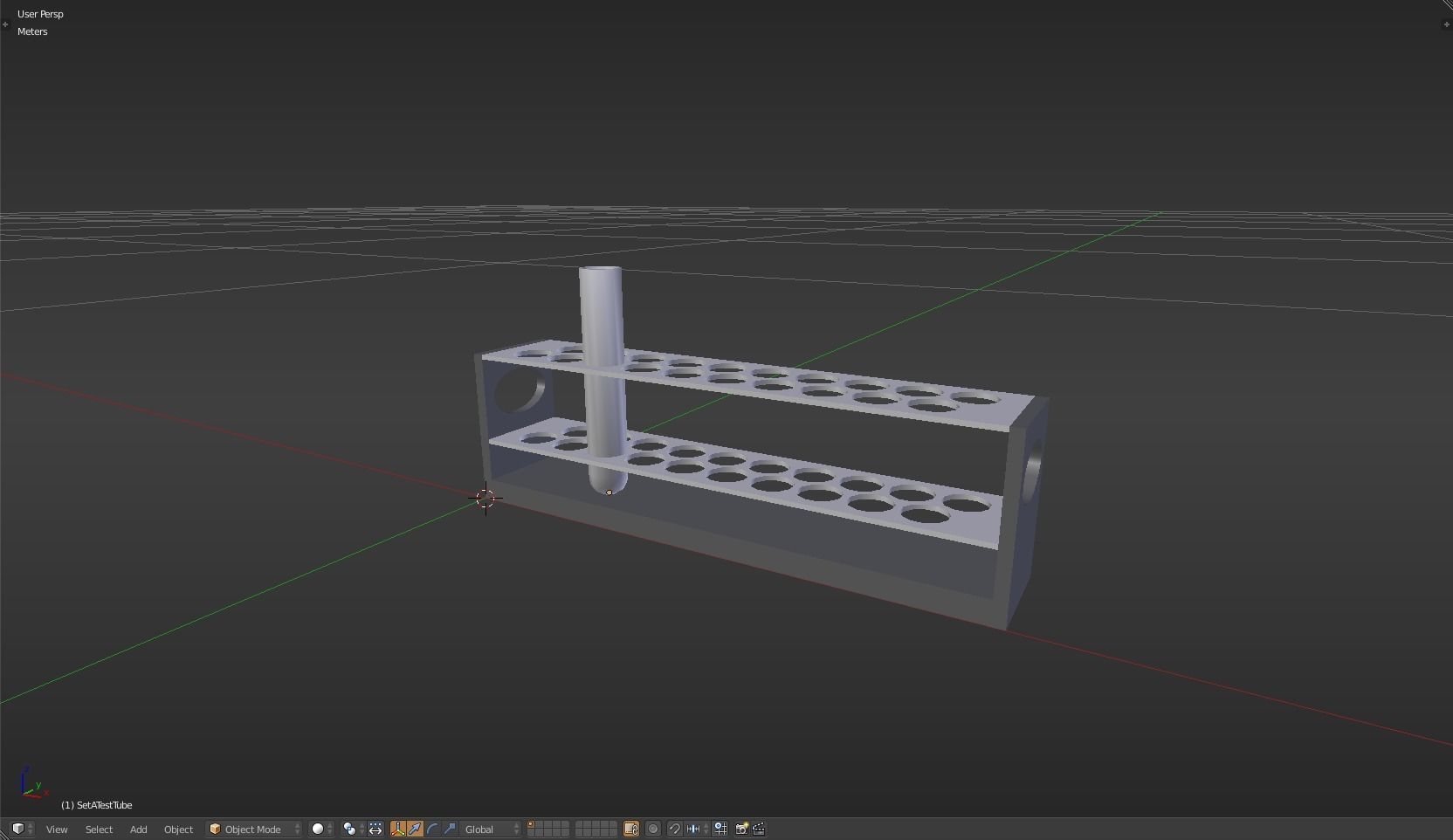 TestTube test tube with liquid in it Low-poly 3D model_21