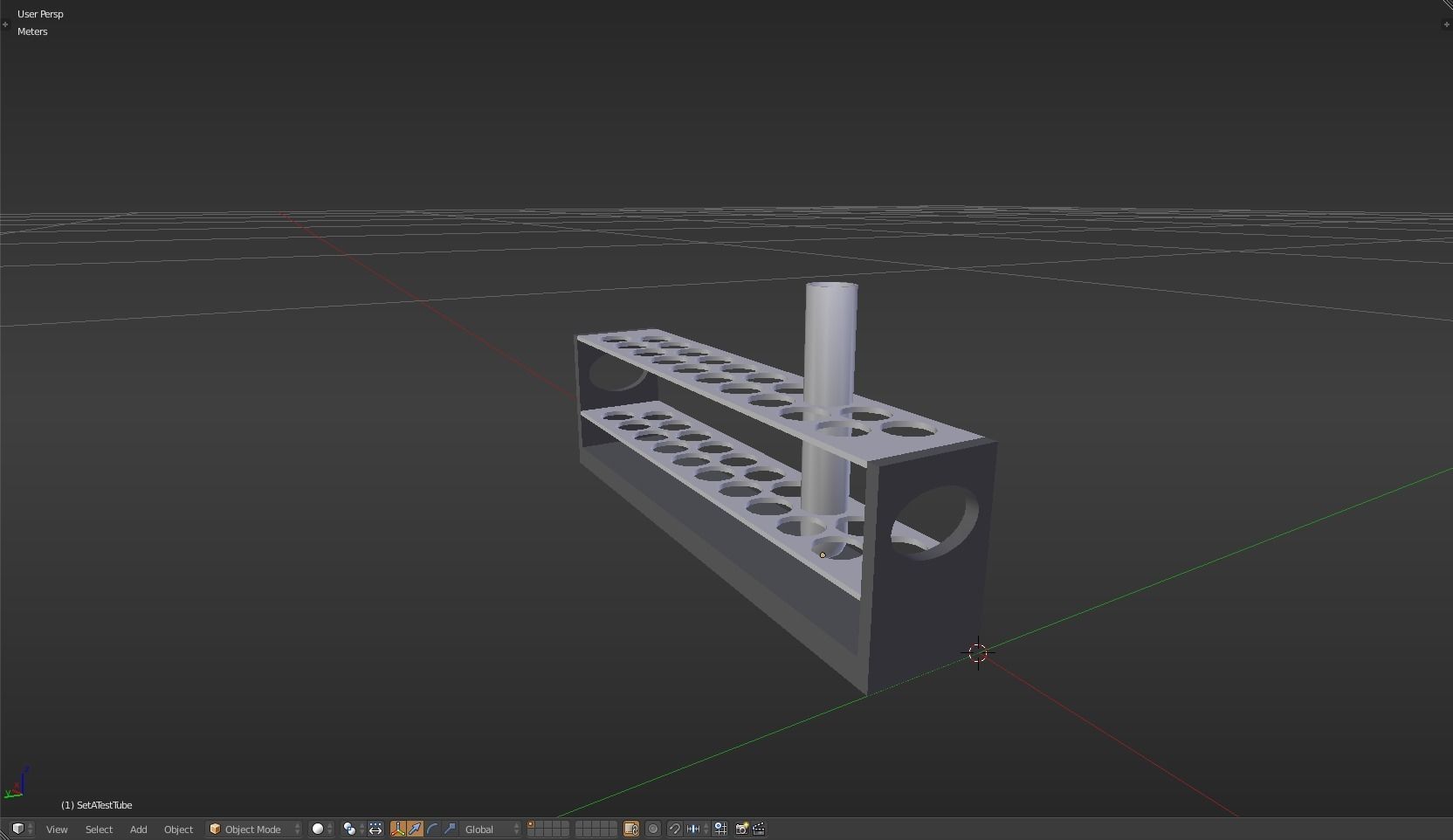 TestTube test tube with liquid in it Low-poly 3D model_28