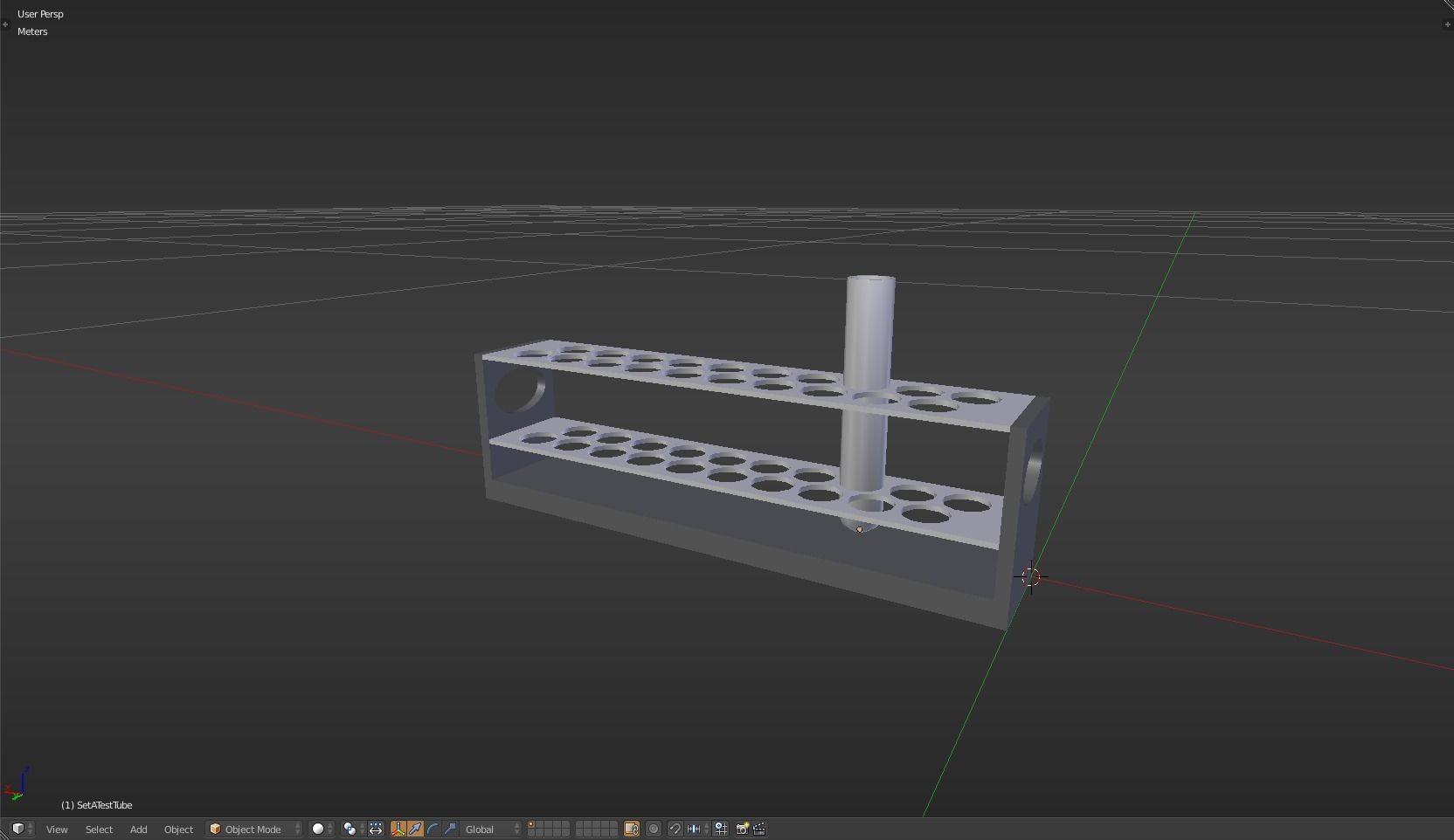 TestTube test tube with liquid in it Low-poly 3D model_27