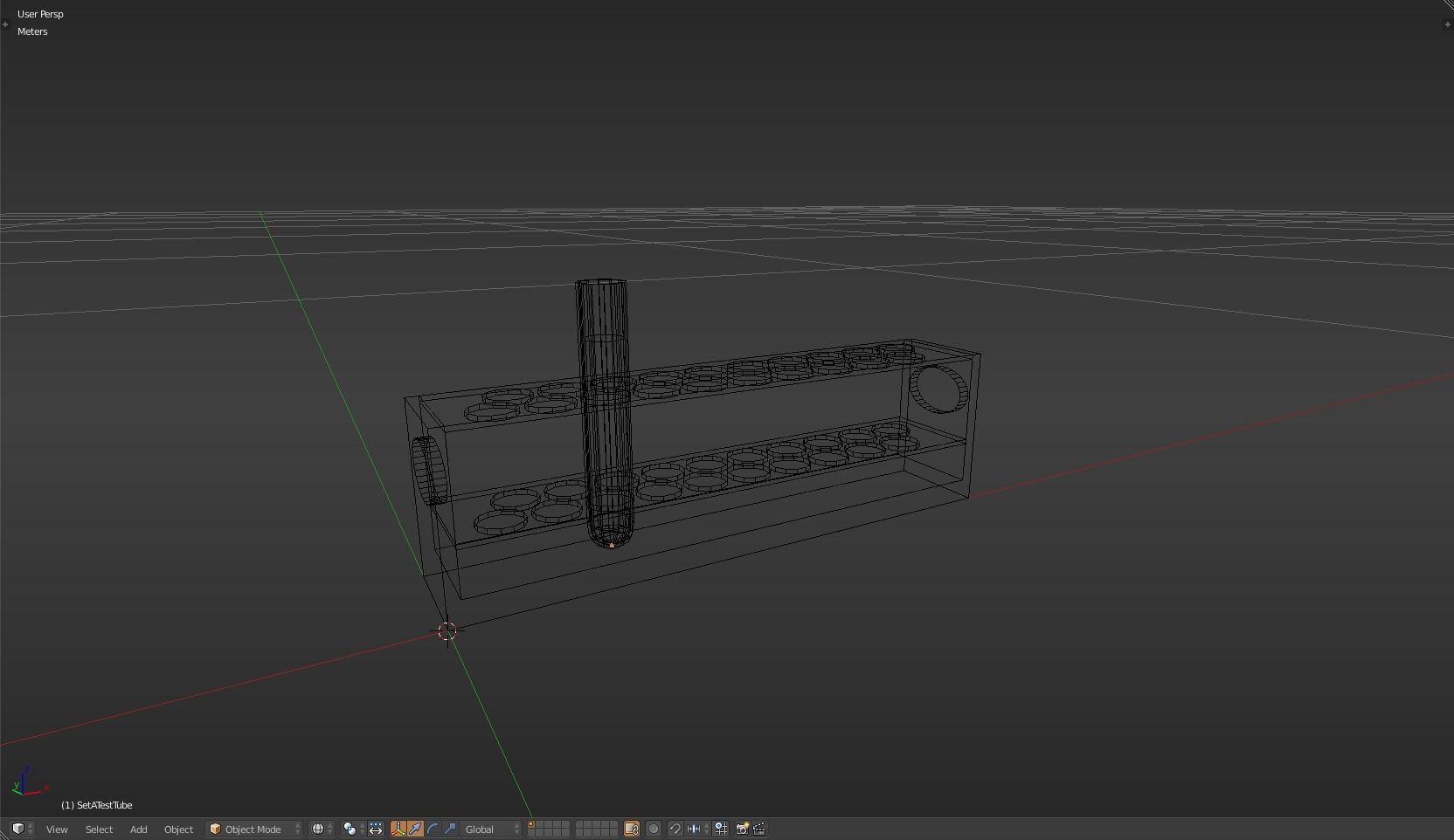 TestTube test tube with liquid in it Low-poly 3D model_19