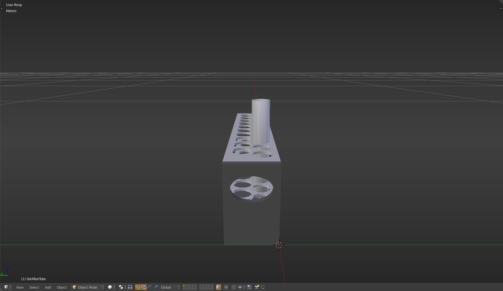 TestTube test tube with liquid in it Low-poly 3D model_29