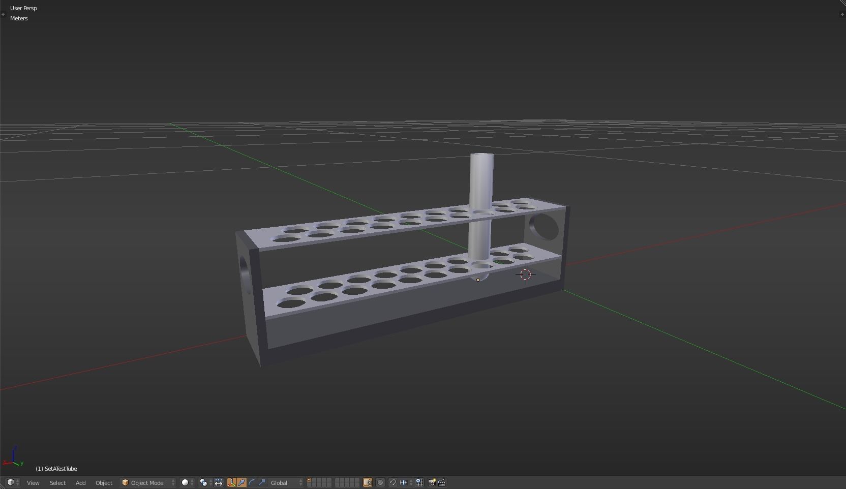 TestTube test tube with liquid in it Low-poly 3D model_25
