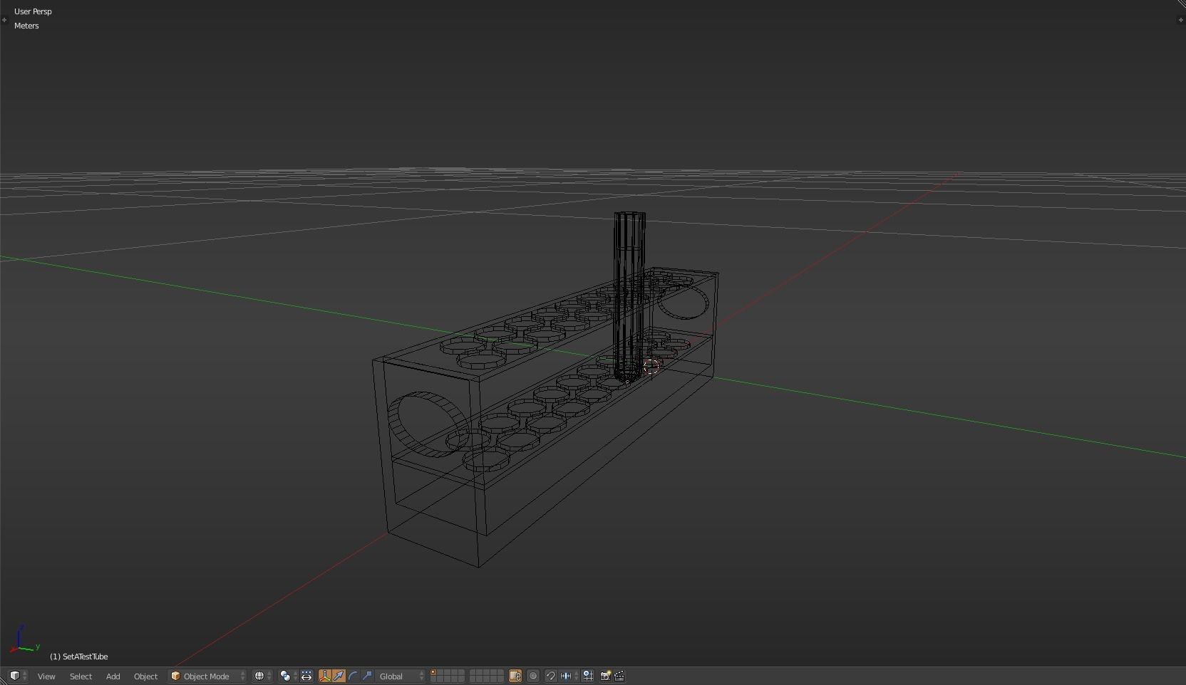 TestTube test tube with liquid in it Low-poly 3D model_12