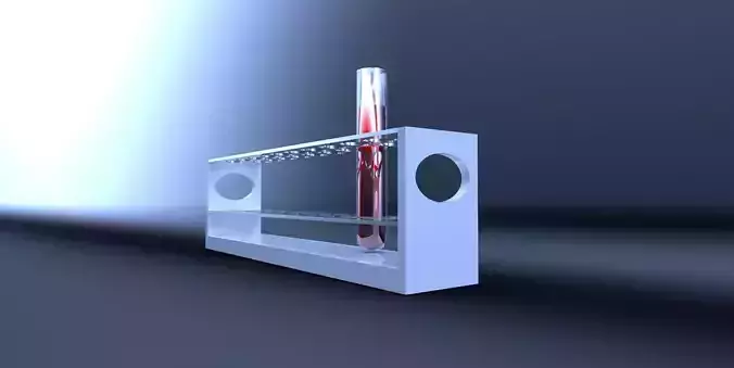 TestTube test tube with liquid in it Low-poly 3D model