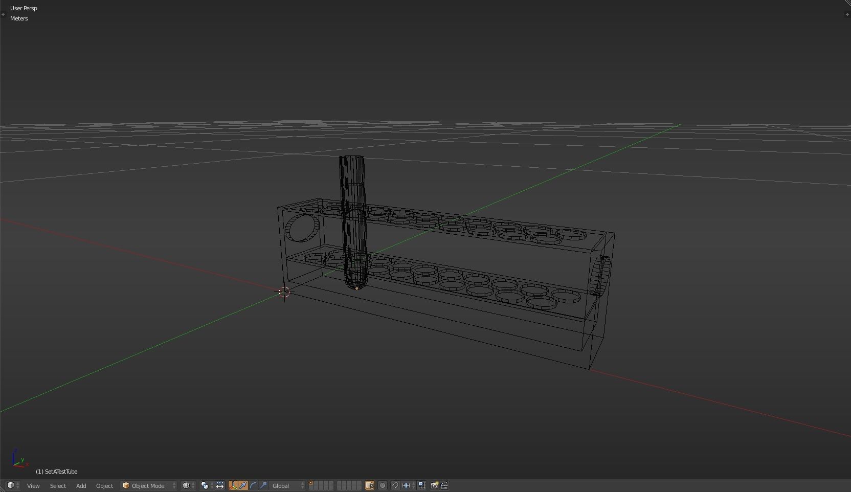 TestTube test tube with liquid in it Low-poly 3D model_9