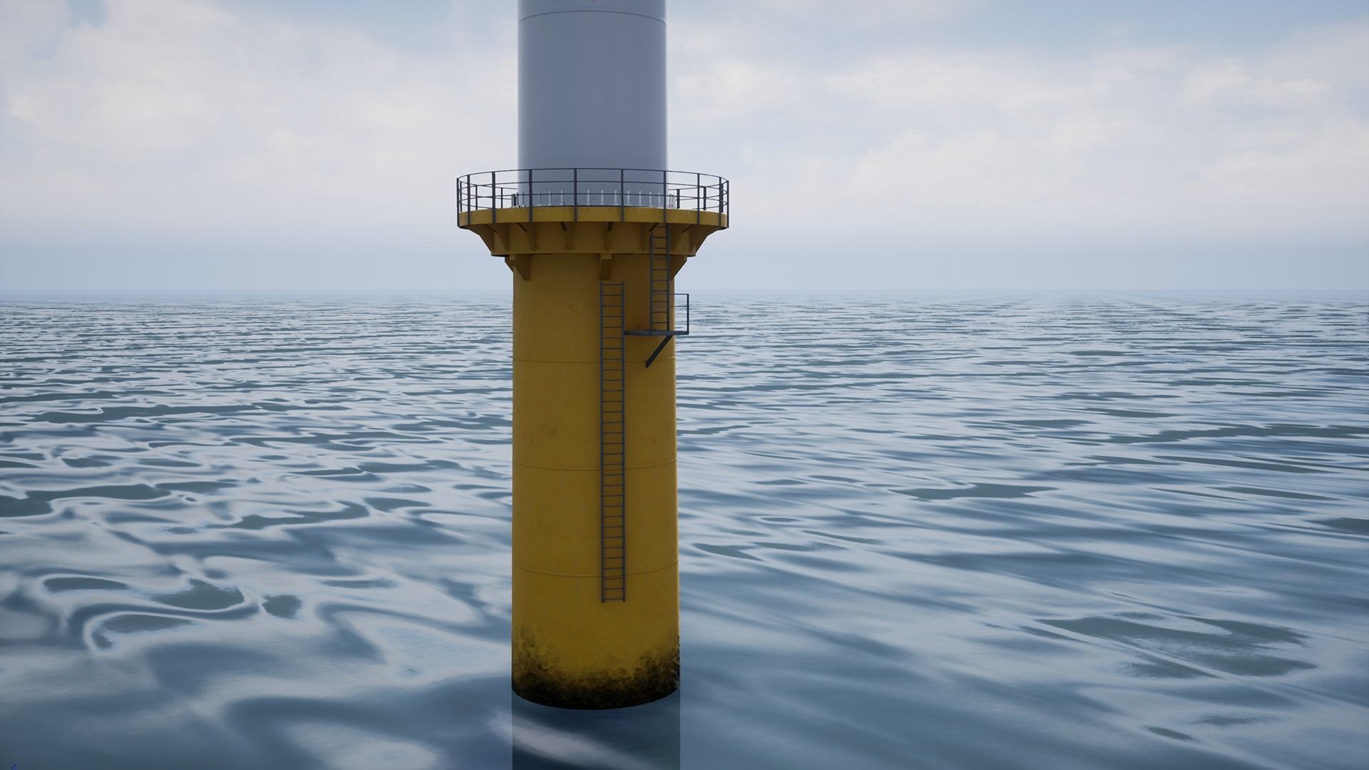 Wind Turbine Low-poly 3D model_17