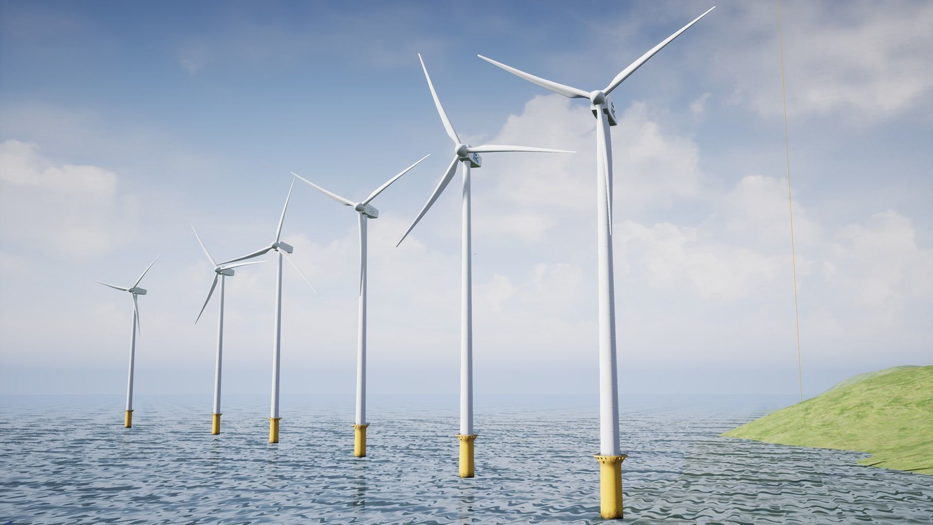 Wind Turbine Low-poly 3D model_15