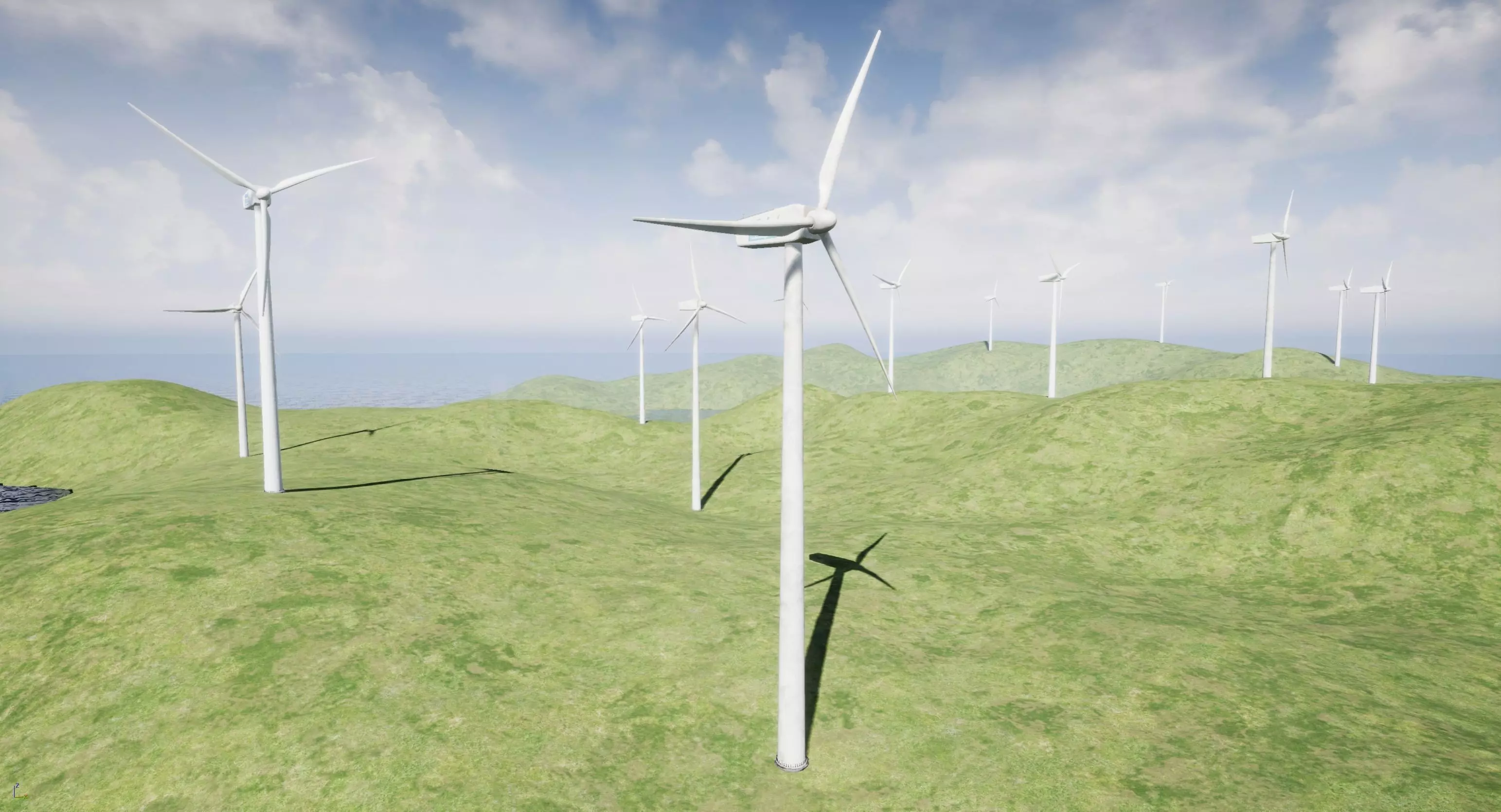 Wind Turbine Low-poly 3D model_0