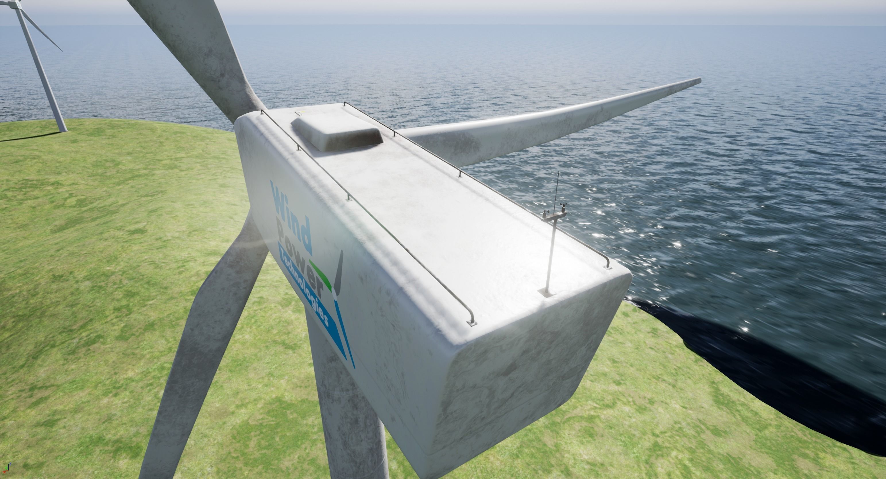 Wind Turbine Low-poly 3D model_5