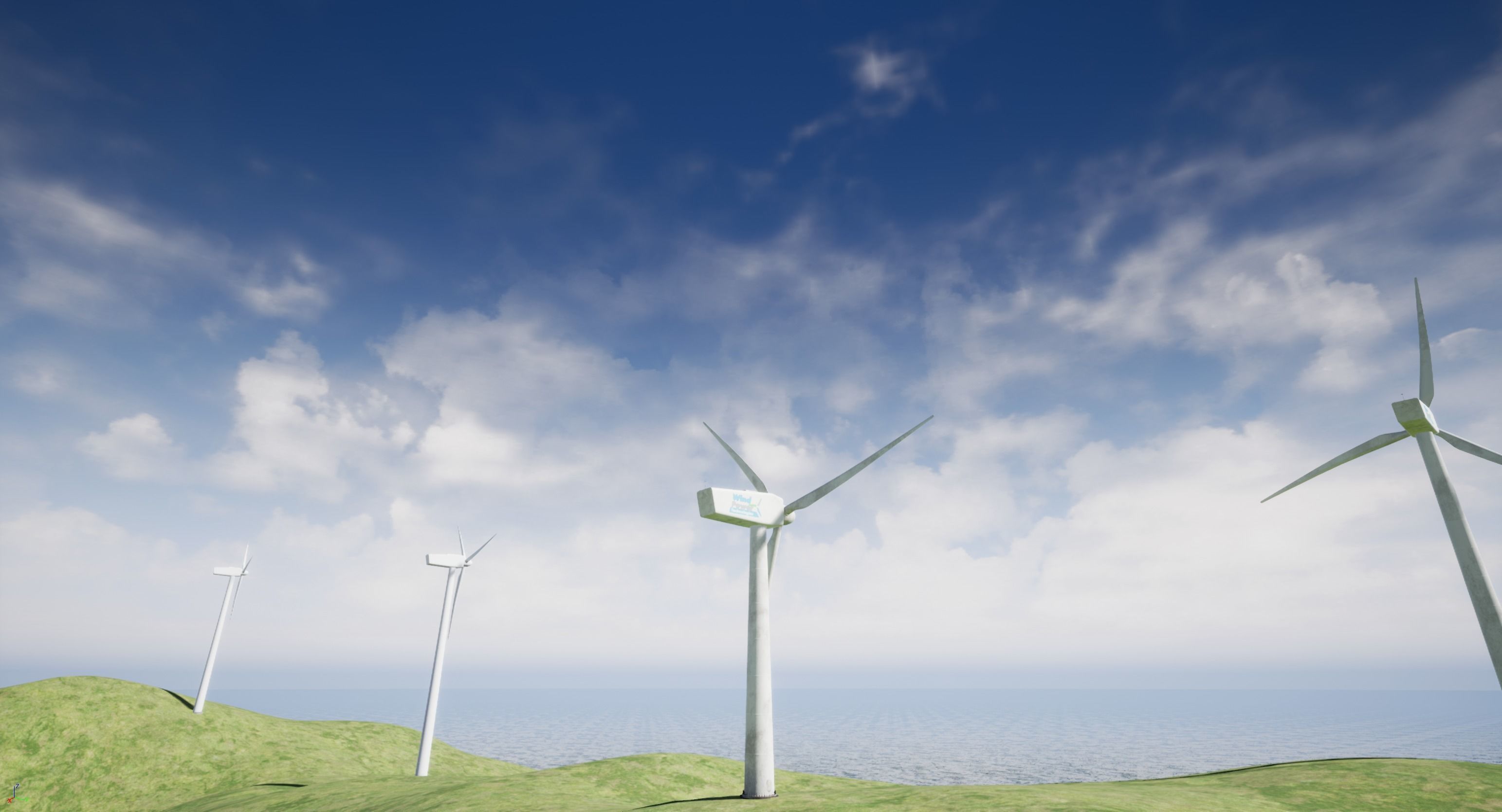 Wind Turbine Low-poly 3D model_13