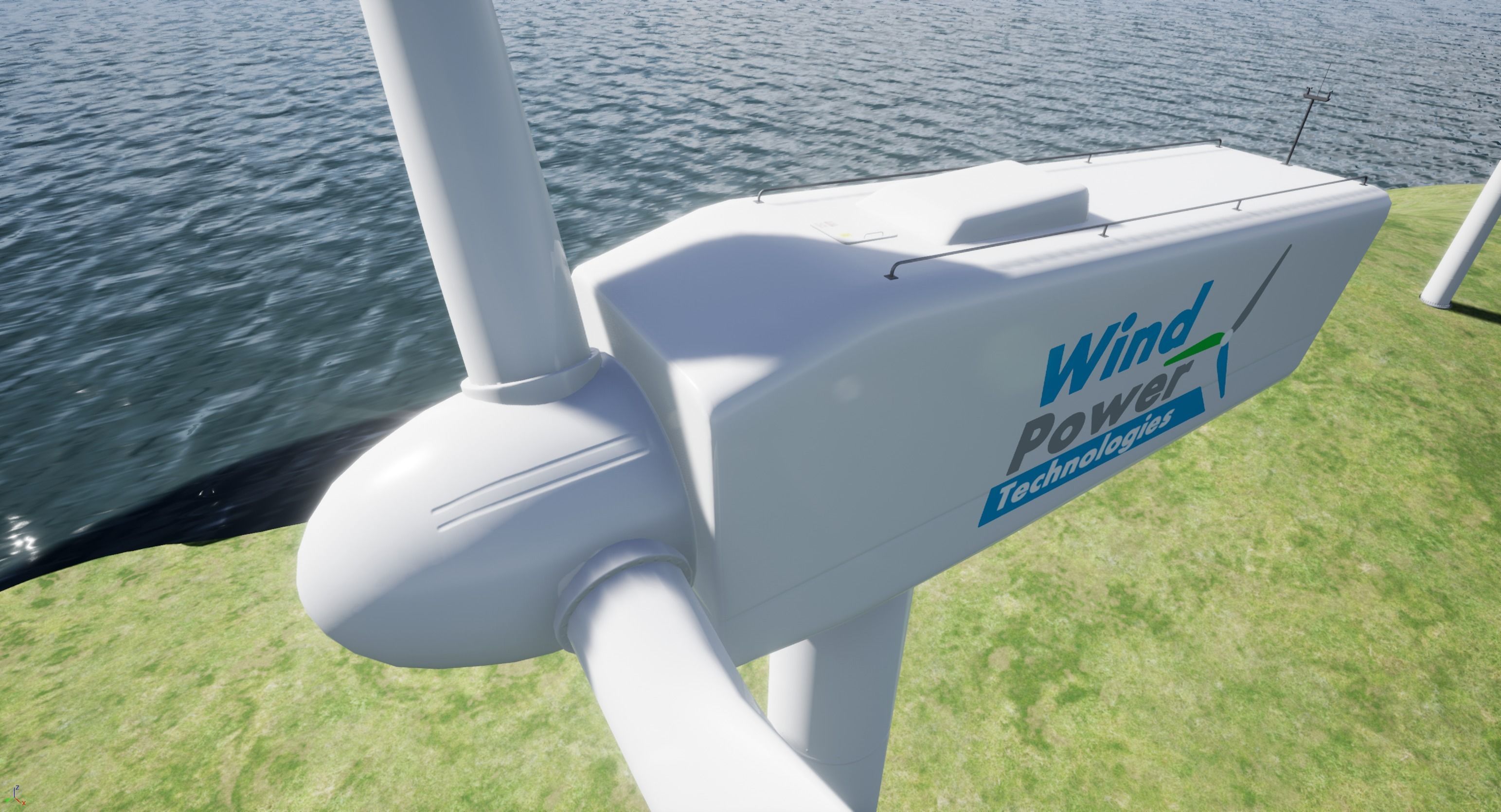 Wind Turbine Low-poly 3D model_6