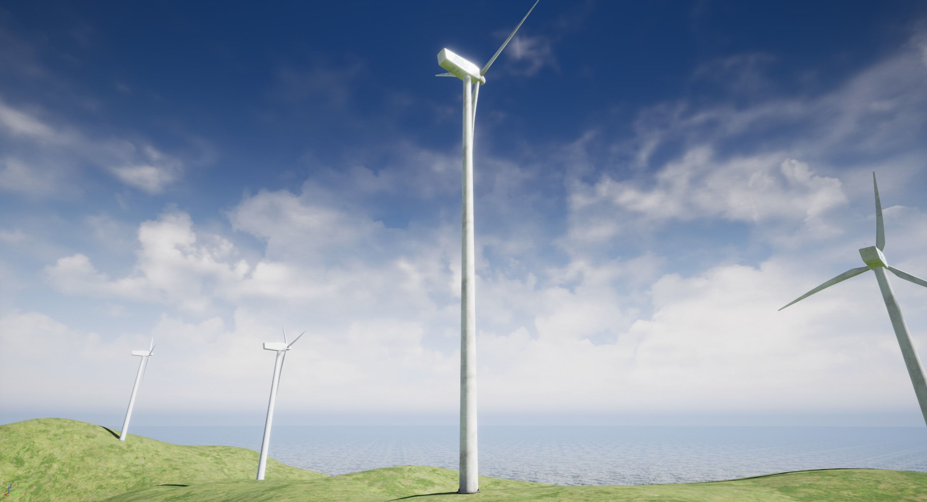 Wind Turbine Low-poly 3D model_12