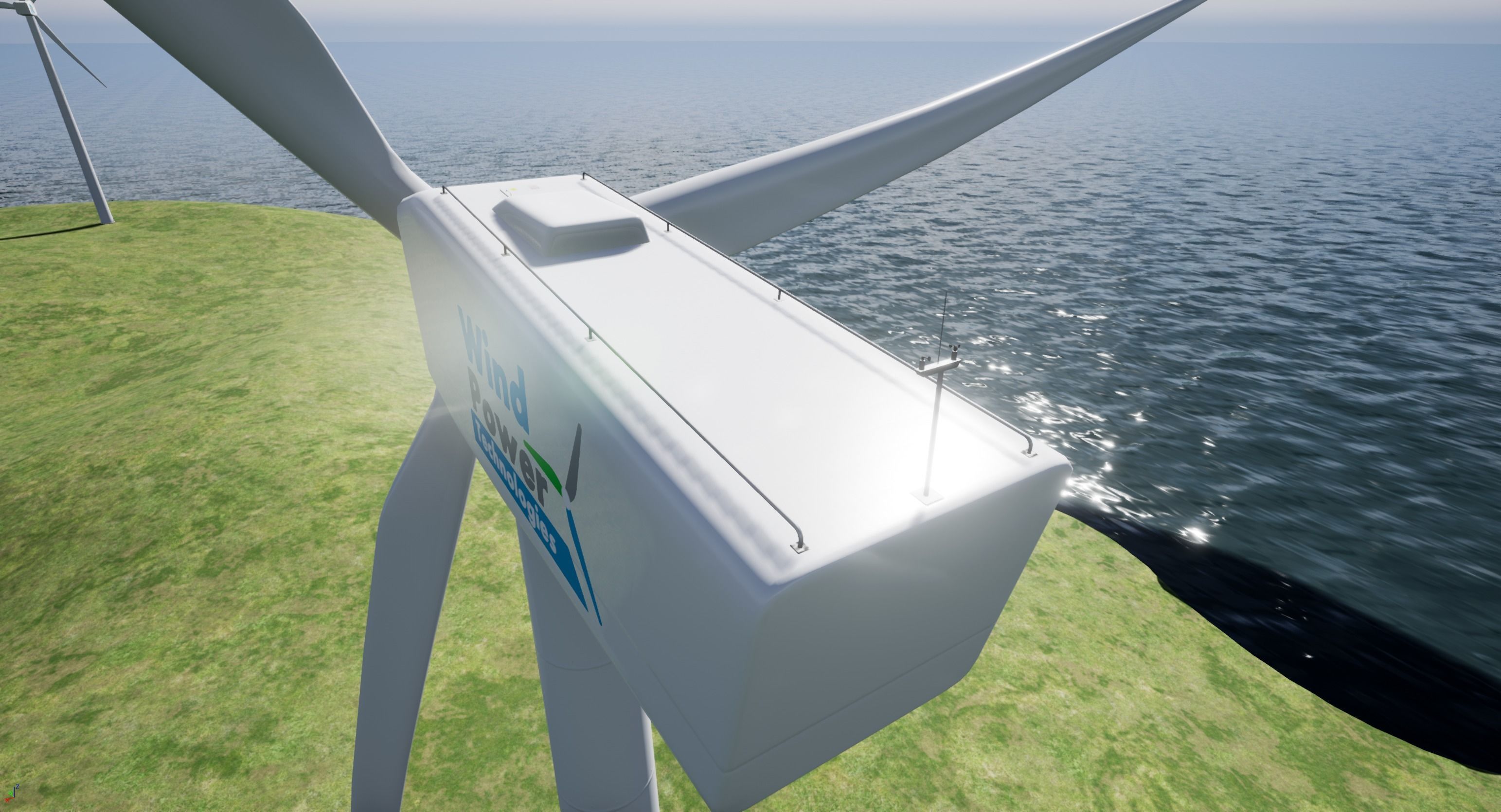 Wind Turbine Low-poly 3D model_4