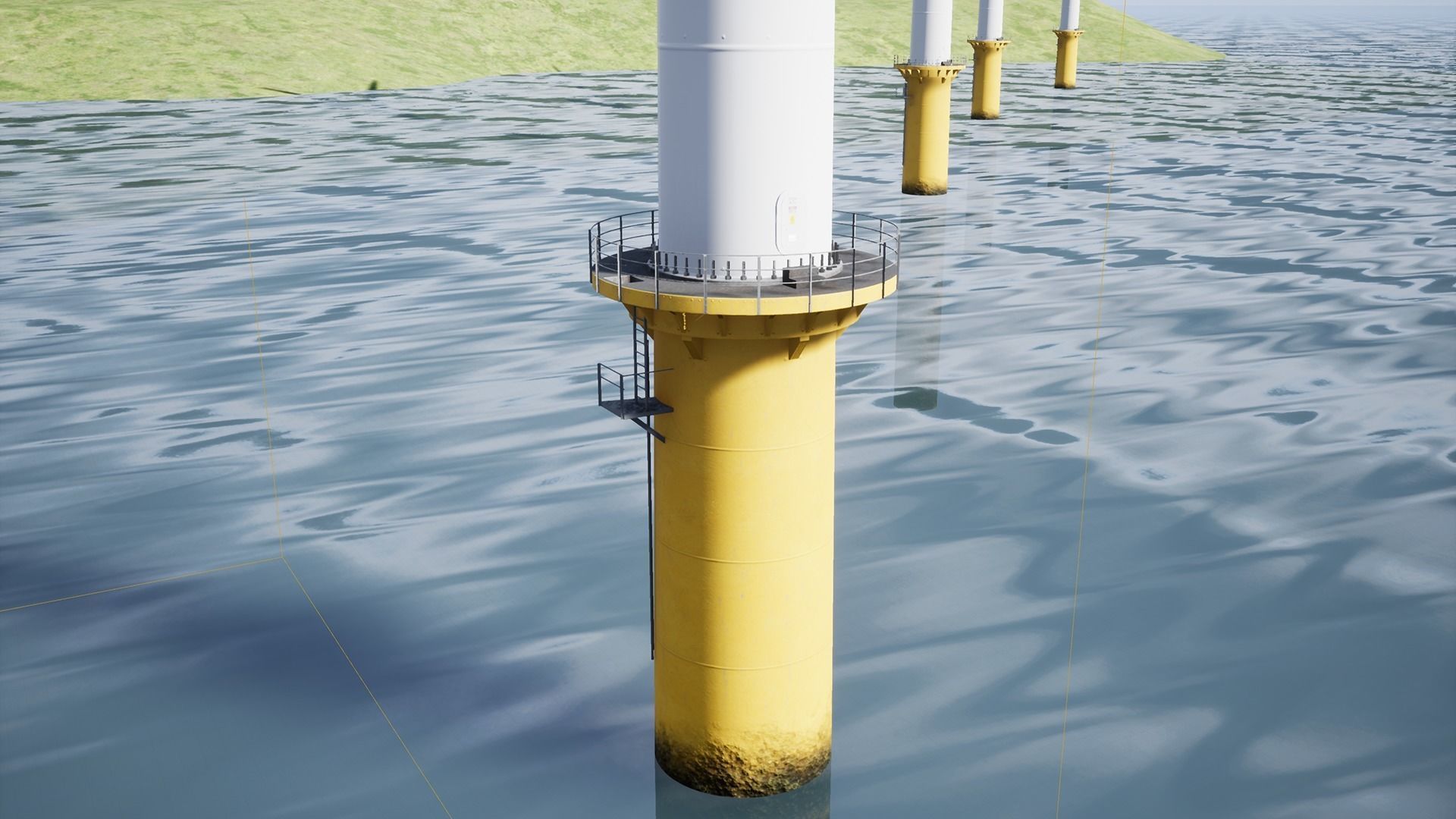 Wind Turbine Low-poly 3D model_16