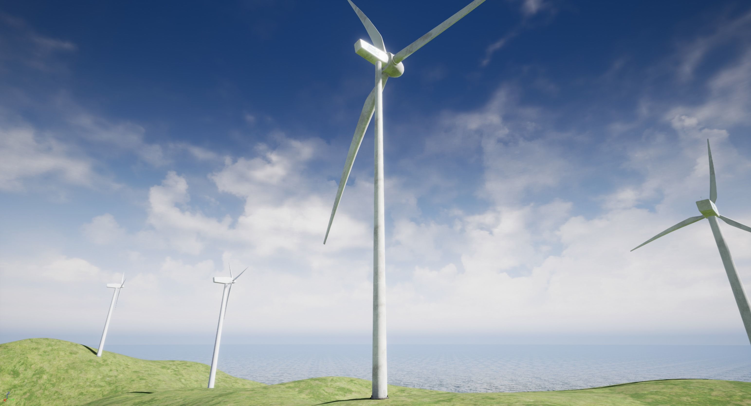 Wind Turbine Low-poly 3D model_14