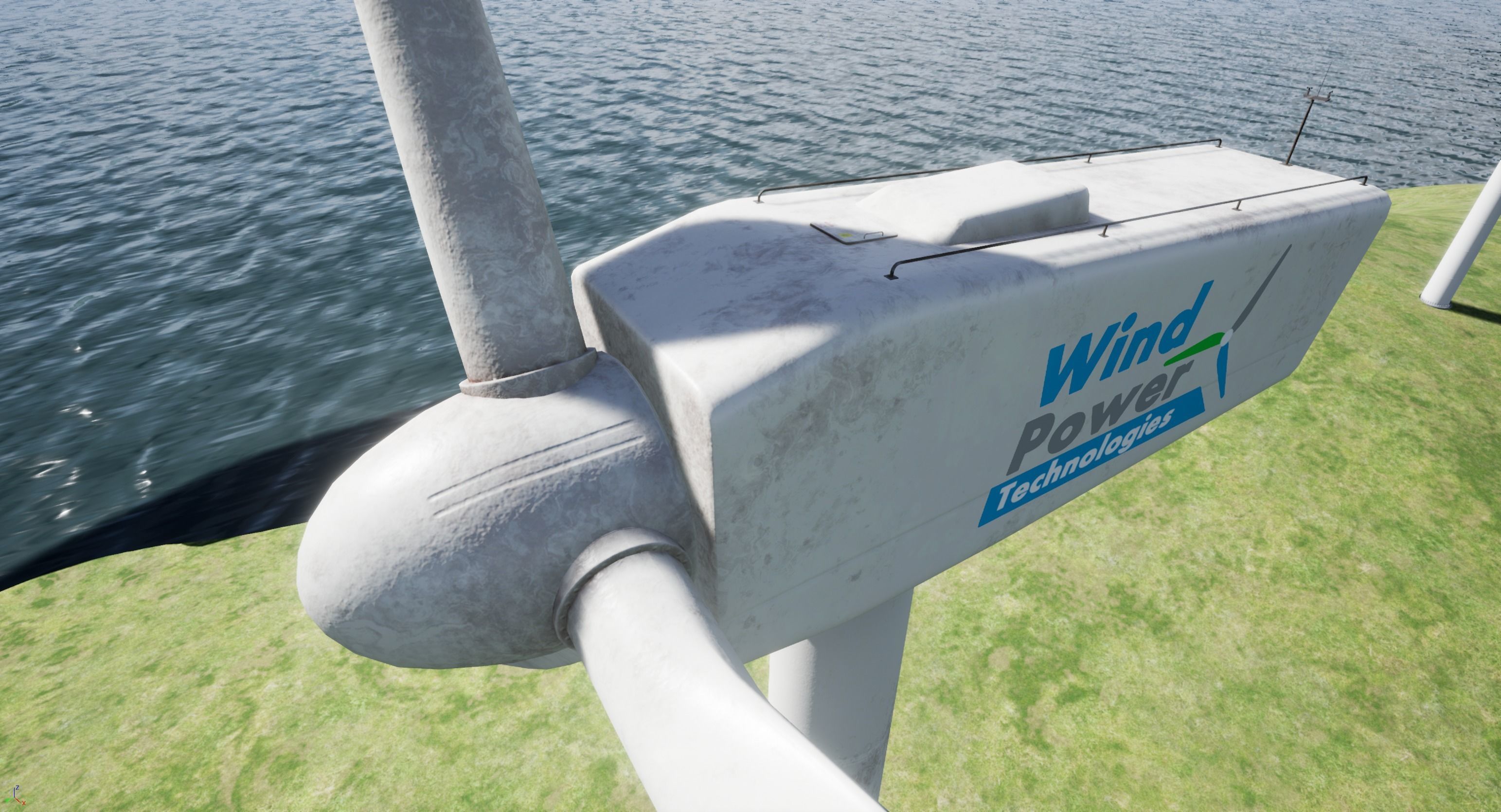 Wind Turbine Low-poly 3D model_7