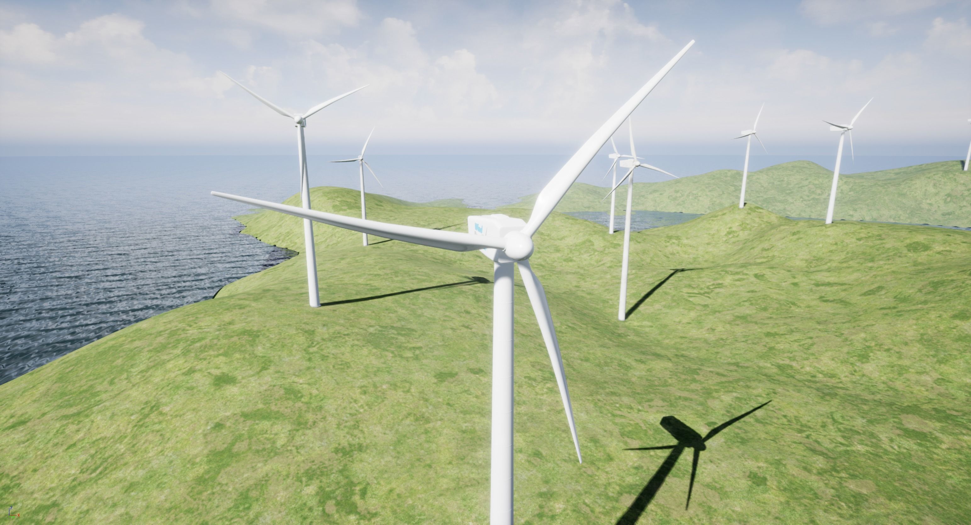 Wind Turbine Low-poly 3D model_3