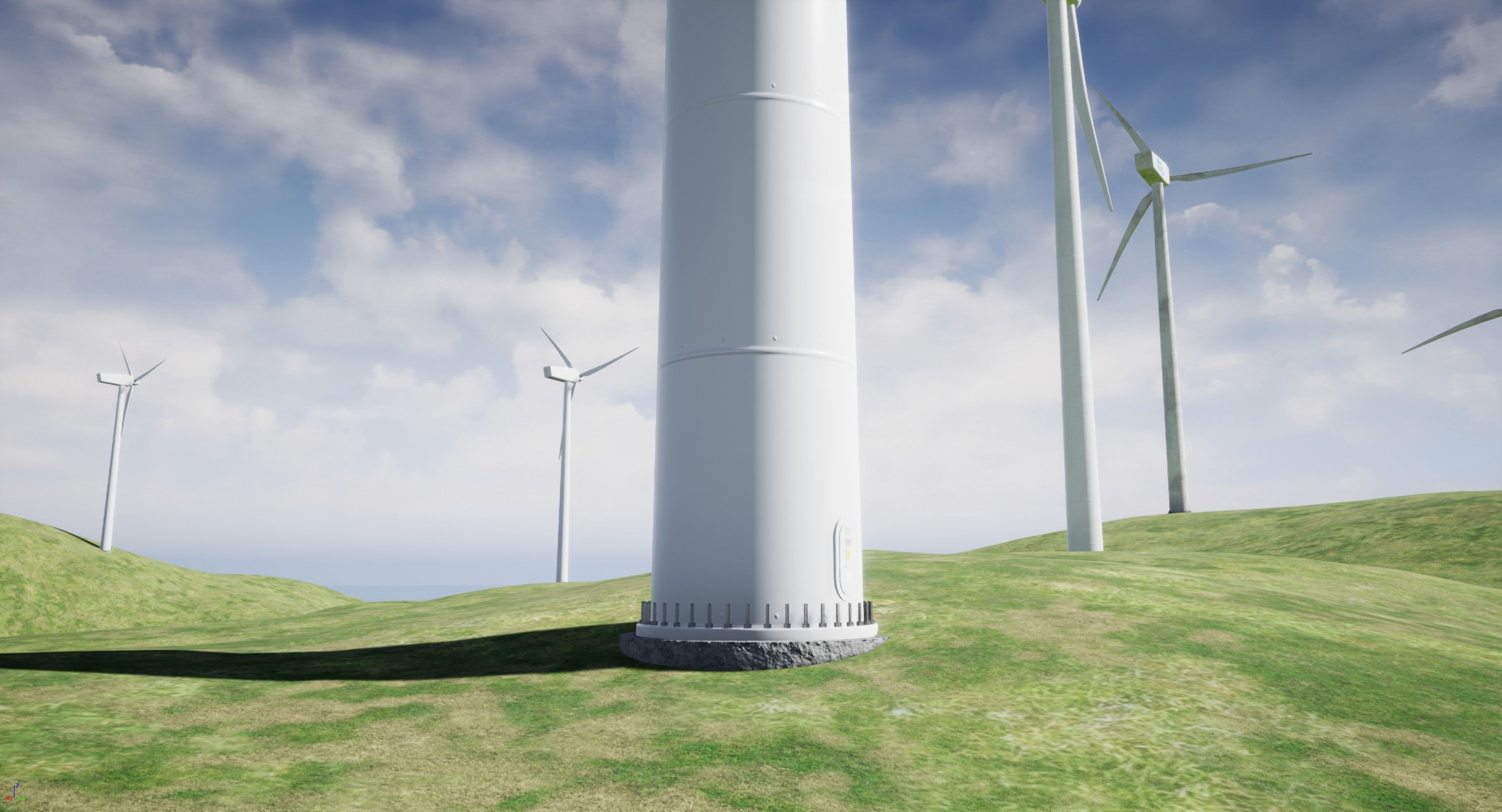 Wind Turbine Low-poly 3D model_11