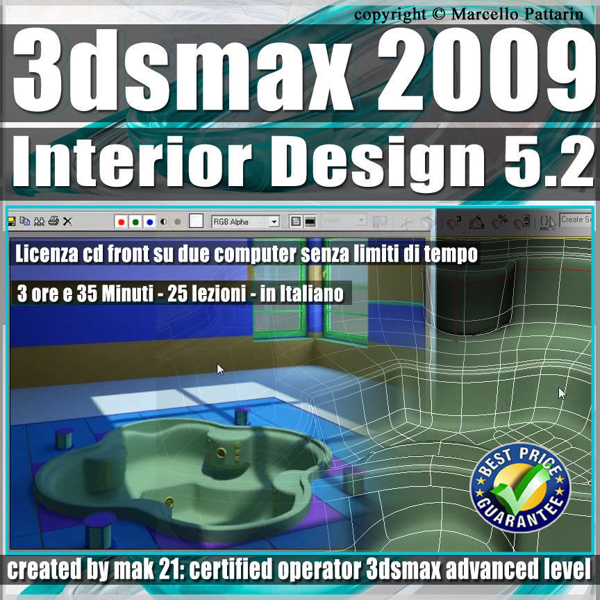 005 2 3ds max 2009 Interior Design v 5 2 Italiano cd front