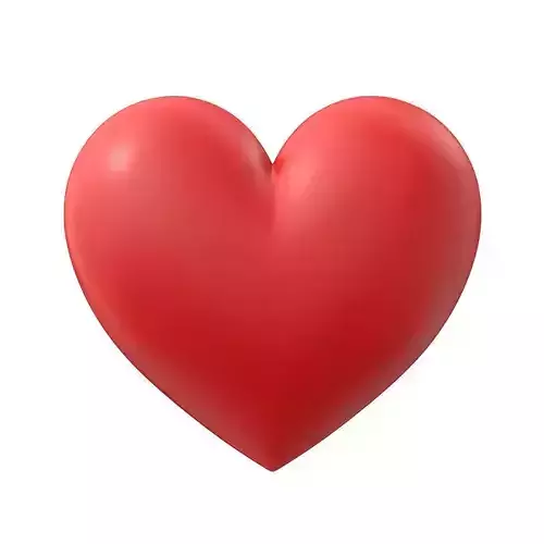 Heart Simple  Low-poly 3D model