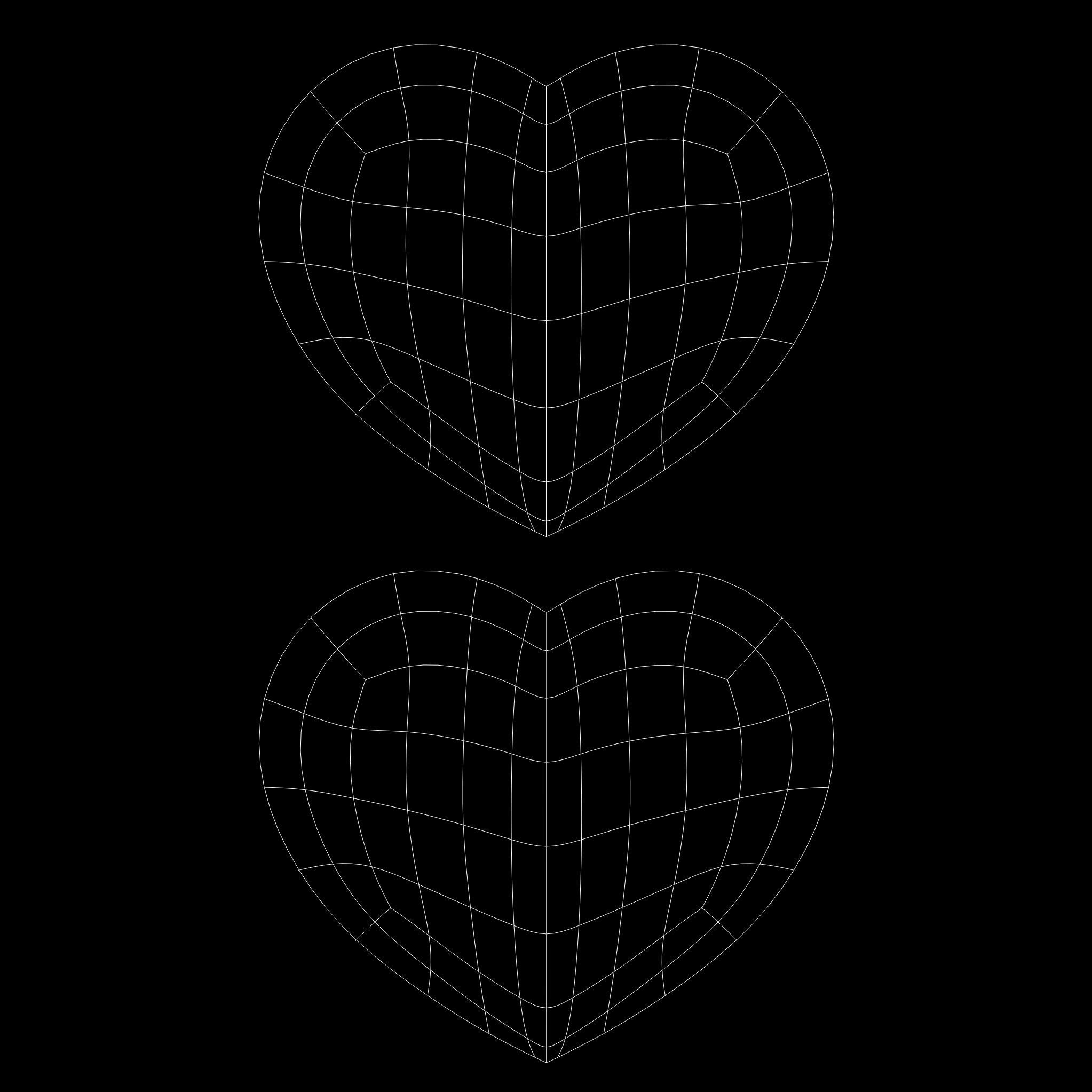 Heart Simple  Low-poly 3D model_7