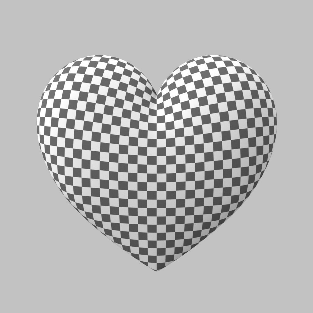 Heart Simple  Low-poly 3D model_8