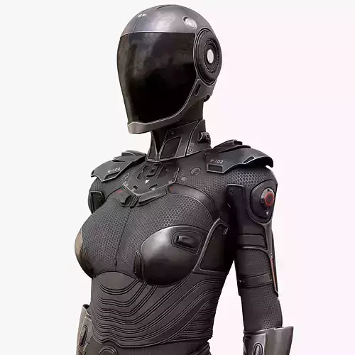Female Cyborg 3D model
