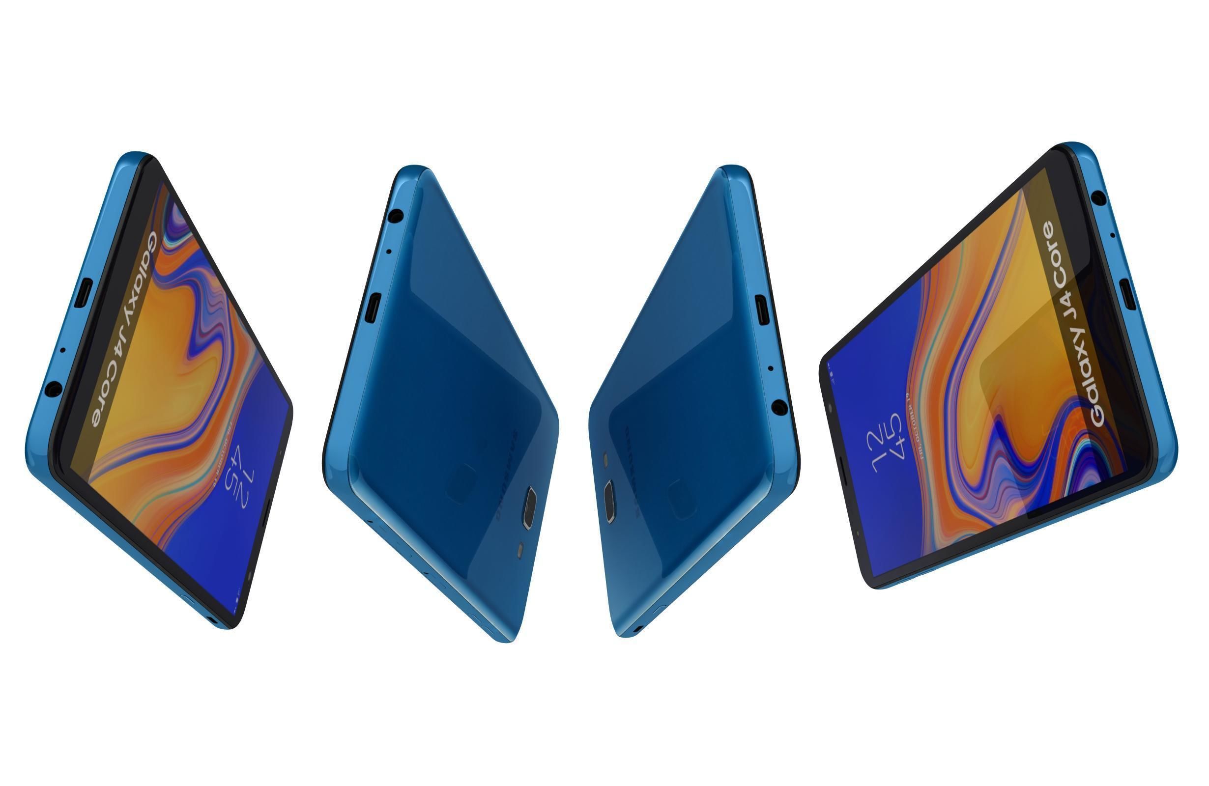 Samsung Galaxy J4 Core Blue 3D model_5
