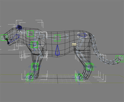 AWESOME Low-poly lioness Low-poly 3D model_12