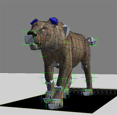 AWESOME Low-poly lioness Low-poly 3D model_16
