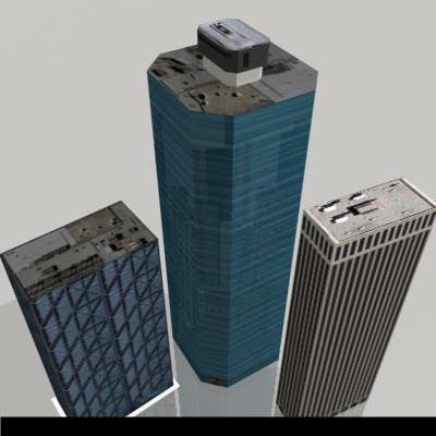 LOW-POLY CITY BUILDINGS Low-poly 3D model_12