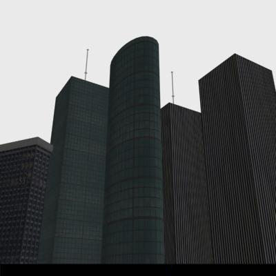 LOW-POLY CITY BUILDINGS Low-poly 3D model_40