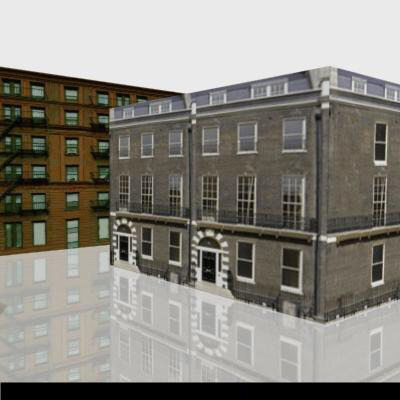 LOW-POLY CITY BUILDINGS Low-poly 3D model_28