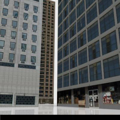 LOW-POLY CITY BUILDINGS Low-poly 3D model_8