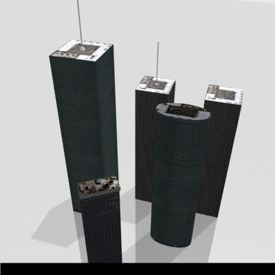 LOW-POLY CITY BUILDINGS Low-poly 3D model_39