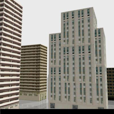 LOW-POLY CITY BUILDINGS Low-poly 3D model_44