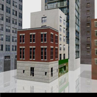 LOW-POLY CITY BUILDINGS Low-poly 3D model_18