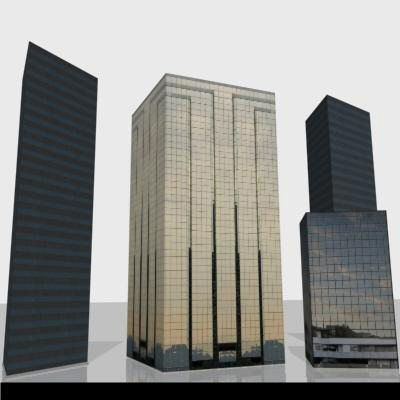 LOW-POLY CITY BUILDINGS Low-poly 3D model_58