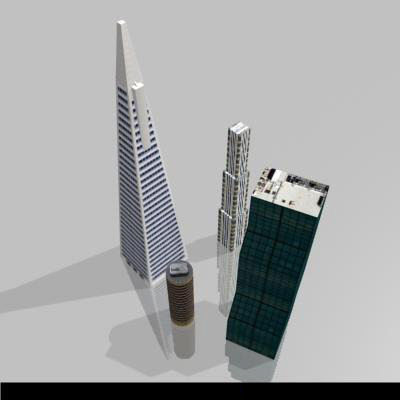 LOW-POLY CITY BUILDINGS Low-poly 3D model_62
