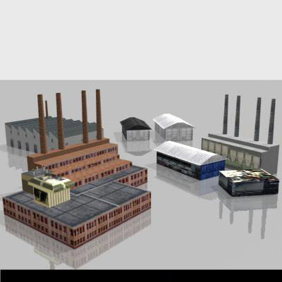 LOW-POLY CITY BUILDINGS Low-poly 3D model_68