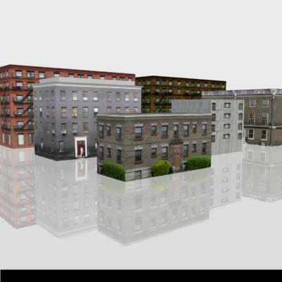 LOW-POLY CITY BUILDINGS Low-poly 3D model_26