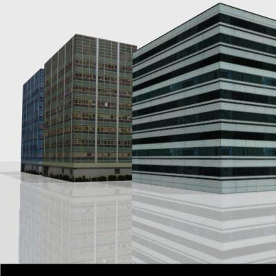 LOW-POLY CITY BUILDINGS Low-poly 3D model_13