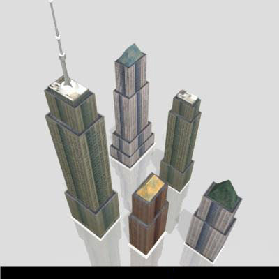LOW-POLY CITY BUILDINGS Low-poly 3D model_31