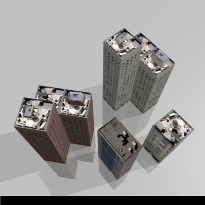 LOW-POLY CITY BUILDINGS Low-poly 3D model_50