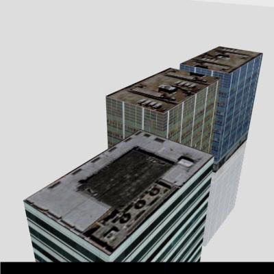 LOW-POLY CITY BUILDINGS Low-poly 3D model_14