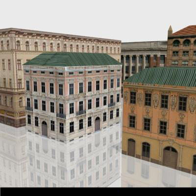 LOW-POLY CITY BUILDINGS Low-poly 3D model_24