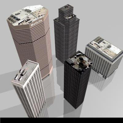 LOW-POLY CITY BUILDINGS Low-poly 3D model_64