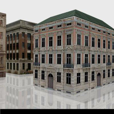 LOW-POLY CITY BUILDINGS Low-poly 3D model_25